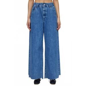 NEW MOUSSY ivy relax wide leg jean in blue